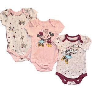 5/$20 | 3-Piece Disney Onesies (3-6M)